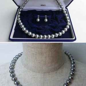 貝ベースの人造真珠 10mm ブラックパール