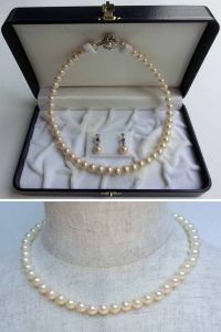 貝ベースの人造真珠 8mm ノーマルカラー